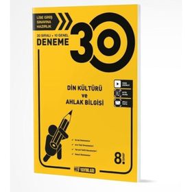 8. Sınıf Din Kiltürü ve Ahlak Bilgisi 30'lu Deneme-Hız Yayınları