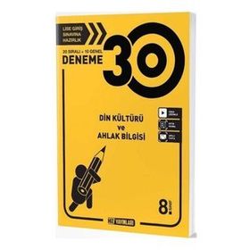 8. Sınıf Din Kiltürü ve Ahlak Bilgisi 30'lu Deneme-Hız Yayınları