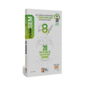 8. Sınıf Din Kültürü Ahlak Bilgisi Deneme - İsem Yayınları