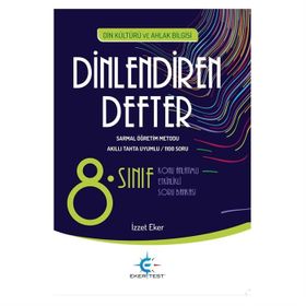 8. Sınıf Din Kültürü Dinlendiren Defter - Eker Test Yayınları