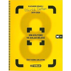 8. Sınıf Din Kültürü Etkinlik Defteri - Hız Yayınları