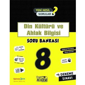 8. Sınıf Din Kültürü Ve Ahlak Bil Soru Bankası-Üçgen Akademi Yayınları
