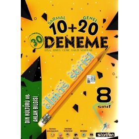 8. Sınıf Din Kültürü ve Ahlak Bilgisi 10 + 20 Elmas Serisi Deneme-Startfen Yayınları