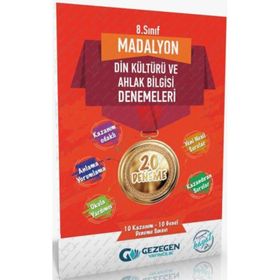 8. Sınıf Din Kültürü ve Ahlak Bilgisi 20 li Madalyon Denemeleri-Gezegen Yayıncılık