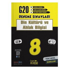 8. Sınıf Din Kültürü ve Ahlak Bilgisi 20 li Madalyon Denemeleri-Gezegen Yayıncılık