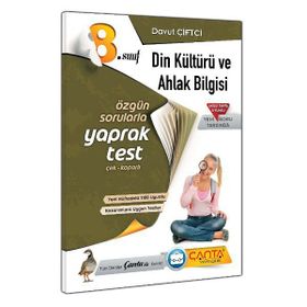 8. Sınıf Din Kültürü ve Ahlak Bilgisi 8 Öğrencilik Kutu Yaprak Test-Çanta Yayınları