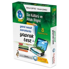 8. Sınıf Din Kültürü ve Ahlak Bilgisi 8 Öğrencilik Kutu Yaprak Test-Çanta Yayınları