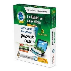 8. Sınıf Din Kültürü ve Ahlak Bilgisi 8 Öğrencilik Kutu Yaprak Test-Çanta Yayınları