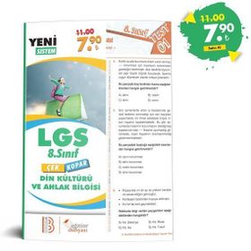8. Sınıf Din Kültürü ve Ahlak Bilgisi Çek Kopar Yaprak Test Kollektif Pergel Yayınları