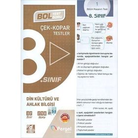 8. Sınıf Din Kültürü ve Ahlak Bilgisi Çek Kopar Yaprak Test Kollektif Pergel Yayınları