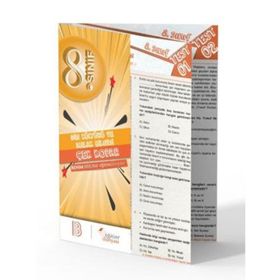 8.Sınıf Din Kültürü ve Ahlak Bilgisi Çek Kopart Yaprak Test - Açı Yayınları