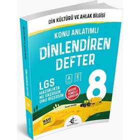 8. Sınıf Din Kültürü ve Ahlak Bilgisi Dinlendiren Defter-Eker Test Yayınları