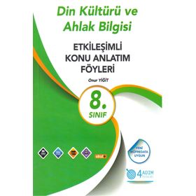 8. Sınıf Din Kültürü ve Ahlak Bilgisi EDS 4 Adım Yayınları