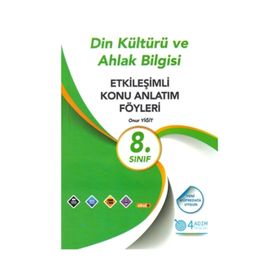 8. Sınıf Din Kültürü ve Ahlak Bilgisi EDS 4 Adım Yayınları