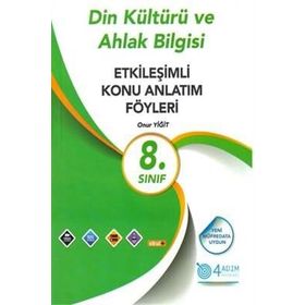 8. Sınıf Din Kültürü ve Ahlak Bilgisi EDS 4 Adım Yayınları