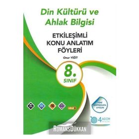8. Sınıf Din Kültürü ve Ahlak Bilgisi EDS 4 Adım Yayınları