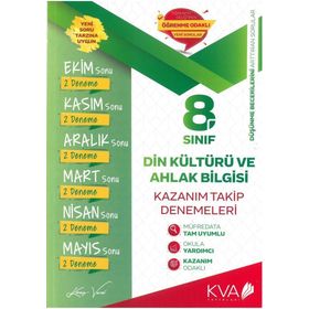 8. Sınıf Din Kültürü ve Ahlak Bilgisi Fark Var Kazanım Takip Denemeleri - Koray Varol Akademi Yayınları