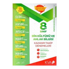 8. Sınıf Din Kültürü ve Ahlak Bilgisi Fark Var Kazanım Takip Denemeleri - Koray Varol Akademi Yayınları