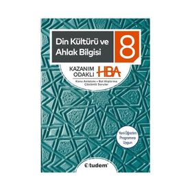 8.Sınıf Din Kültürü ve Ahlak Bilgisi Kazanım Odaklı HBA Konu Anlatımlı Tudem Yayınları