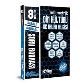 8. Sınıf Din Kültürü ve Ahlak Bilgisi Milimetrik Soru Bankası-Kriter Akademi Yayınları