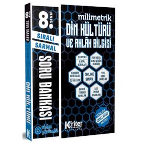 8. Sınıf Din Kültürü ve Ahlak Bilgisi Milimetrik Soru Bankası-Kriter Akademi Yayınları