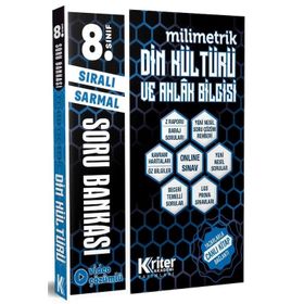 8. Sınıf Din Kültürü ve Ahlak Bilgisi Milimetrik Soru Bankası-Kriter Akademi Yayınları