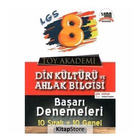 8. Sınıf Din Kültürü Ve Ahlak Bilgisi Onlu Başarı Denemeleri Kollektif Toy Akademi Yayınları