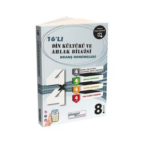 8.sınıf Din Kültürü Ve Ahlak Bilgisi Pisagor 16'lı Branş Denemeleri -Zeka Küpü Yayınları