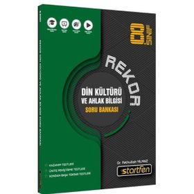 8. Sınıf Din Kültürü ve Ahlak Bilgisi Rekor Soru Bankası-Startfen Yayınları