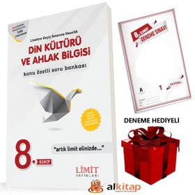 8. Sınıf Din Kültürü ve Ahlak Bilgisi Soru Bankası Limit Yayınları