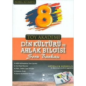 8. Sınıf Din Kültürü ve Ahlak Bilgisi Soru Bankası Toy Akademi Yayınları
