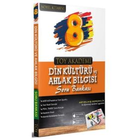 8. Sınıf Din Kültürü ve Ahlak Bilgisi Soru Bankası Toy Akademi Yayınları