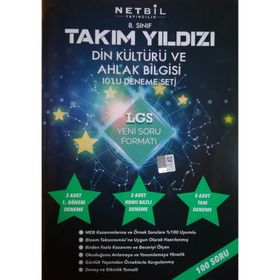 8. Sınıf Din Kültürü ve Ahlak Bilgisi Takım Yıldızı Soru Bankası-Netbil Yayınları