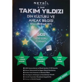 8. Sınıf Din Kültürü ve Ahlak Bilgisi Takım Yıldızı Soru Bankası-Netbil Yayınları