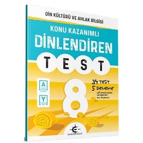 8. Sınıf Dinlendiren Test Eker Test Yayınları