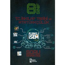 8. Sınıf Farklı İsem İnkılap Tarihi ve Atatürkçülük Soru Bankası İsem Yayıncılık