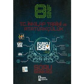 8. Sınıf Farklı İsem İnkılap Tarihi ve Atatürkçülük Soru Bankası İsem Yayıncılık