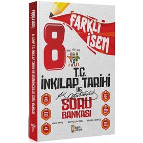 8. Sınıf Farklı İsem İnkılap Tarihi ve Atatürkçülük Soru Bankası-İsem Yayınları