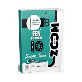 8. Sınıf Fen Bilimleri 1. Dönem 10'lu Zoom Serisi Deneme Sınavı - Günay Yayınları