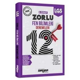 8. Sınıf Fen Bilimleri 12 Zorlu Denemeleri Ankara Yayıncılık