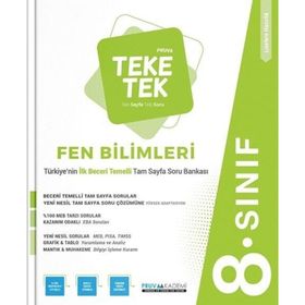 8.Sınıf Fen Bilimleri 15 Branş Denemesi Pruva Akademi Yayınları+ Fen Deeneme Azza Yayınları