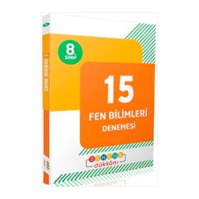 8. Sınıf Fen Bilimleri 15 Deneme-Deneme Dükkanı Yayınları