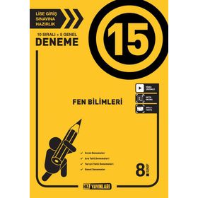8. Sınıf Fen Bilimleri 15 Deneme-Hız Yayınları