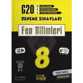 8. Sınıf Fen Bilimleri 20'li Deneme-Üçgen Akademi