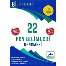 8. Sınıf Fen Bilimleri 22 Denemesi Prf-Paraf Yayınları