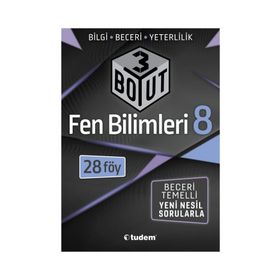 8. Sınıf Fen Bilimleri 3 Boyut Soru Bankası Tudem Yayınları