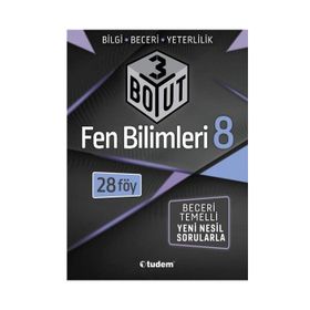 8. Sınıf Fen Bilimleri 3 Boyut Soru Bankası Tudem Yayınları