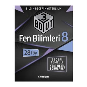 8. Sınıf Fen Bilimleri 3 Boyut Soru Bankası Tudem Yayınları