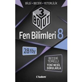 8. Sınıf Fen Bilimleri 3 Boyut Soru Bankası Tudem Yayınları