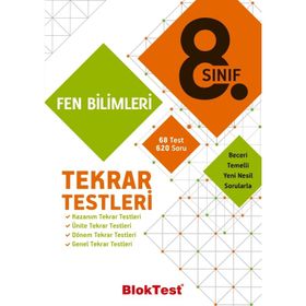 8.Sınıf Fen Bilimleri Akıllı Tekrar Paketleri-Teas Press Yayınları